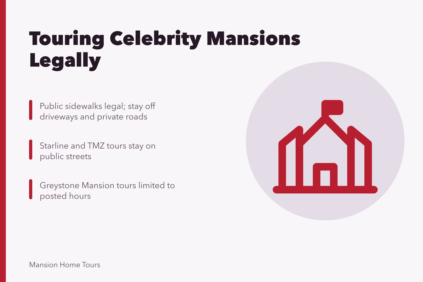 Guide to legally touring celebrity mansions without trespassing. How to Tour a Celebrity Mansion Without Trespassing
