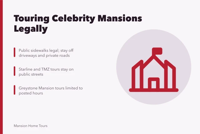 Guide to legally touring celebrity mansions without trespassing. How to Tour a Celebrity Mansion Without Trespassing