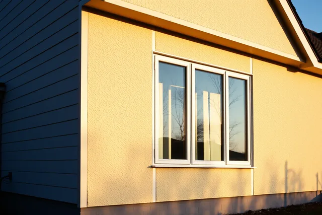Deep window reveal in a thick insulated wall of a large new house. The mansions trends that will still matter next year