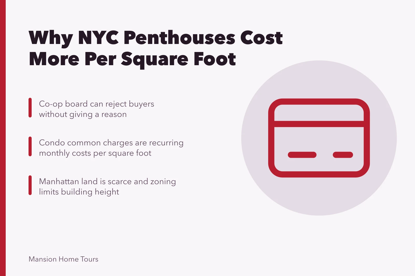 Comparison of New York penthouse and Los Angeles mansion price per square foot. Why New York penthouses cost more per square foot than Los Angeles mansions