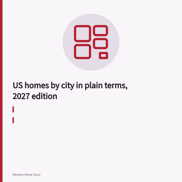 Narrow deep row houses on a tight city grid with rear alleys. US homes by city in plain terms, 2027 edition